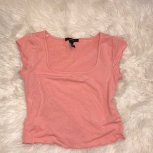 Lettuce sleeve crop Top